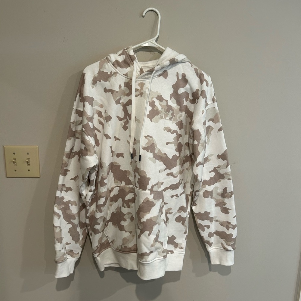 Under Armour Women's White and Brown Camouflage Hoodie